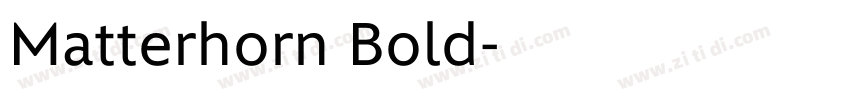 Matterhorn Bold字体转换 Matterhorn Bold字体转换